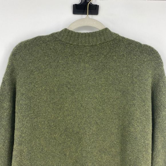 Madewell Colburne Cardigan Sweater Moth Olive Green #MA563 Size M Wool Blend - Picture 12 of 12